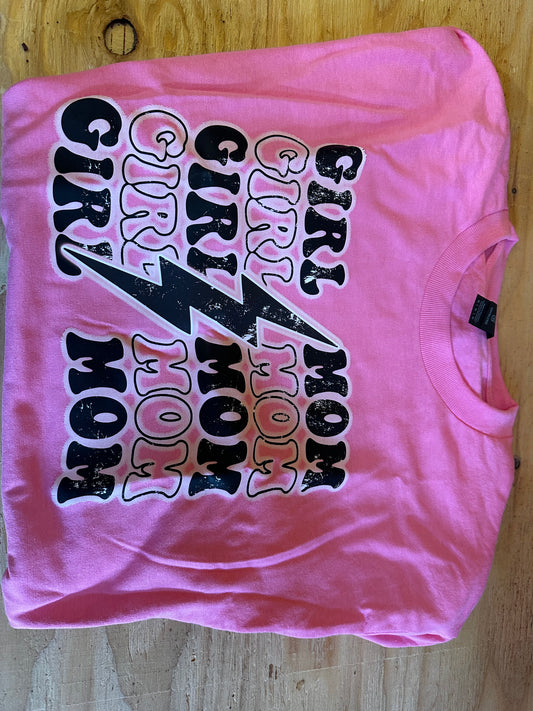 Girl Mom Pink Tee